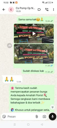 Testimonial Papan Bunga graha family
