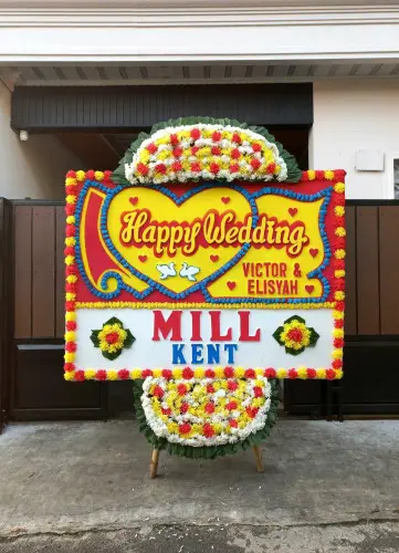 Papan Bunga Pernikahan graha family
