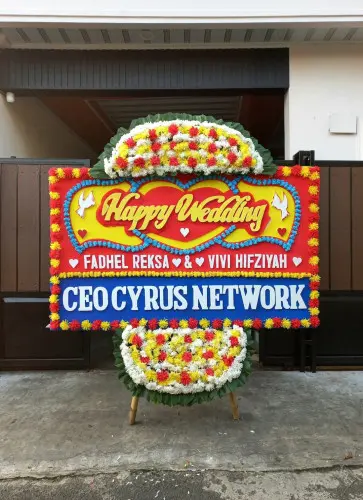 Papan Bunga Pernikahan graha family